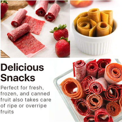 Flexzion Dehydrator Fruit Roll Trays, Round Nonstick Sheets (11 7/8 Inch), 2 Pack