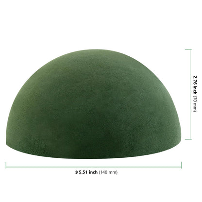 HAKZEON 8 PCS Floral Dry Foam Half Ball, Green Foam Half Ball, Round Foam Block Green Floral Foam Round Ball for Artificial Plant Arrangement, 5.5 x 2.75 Inch