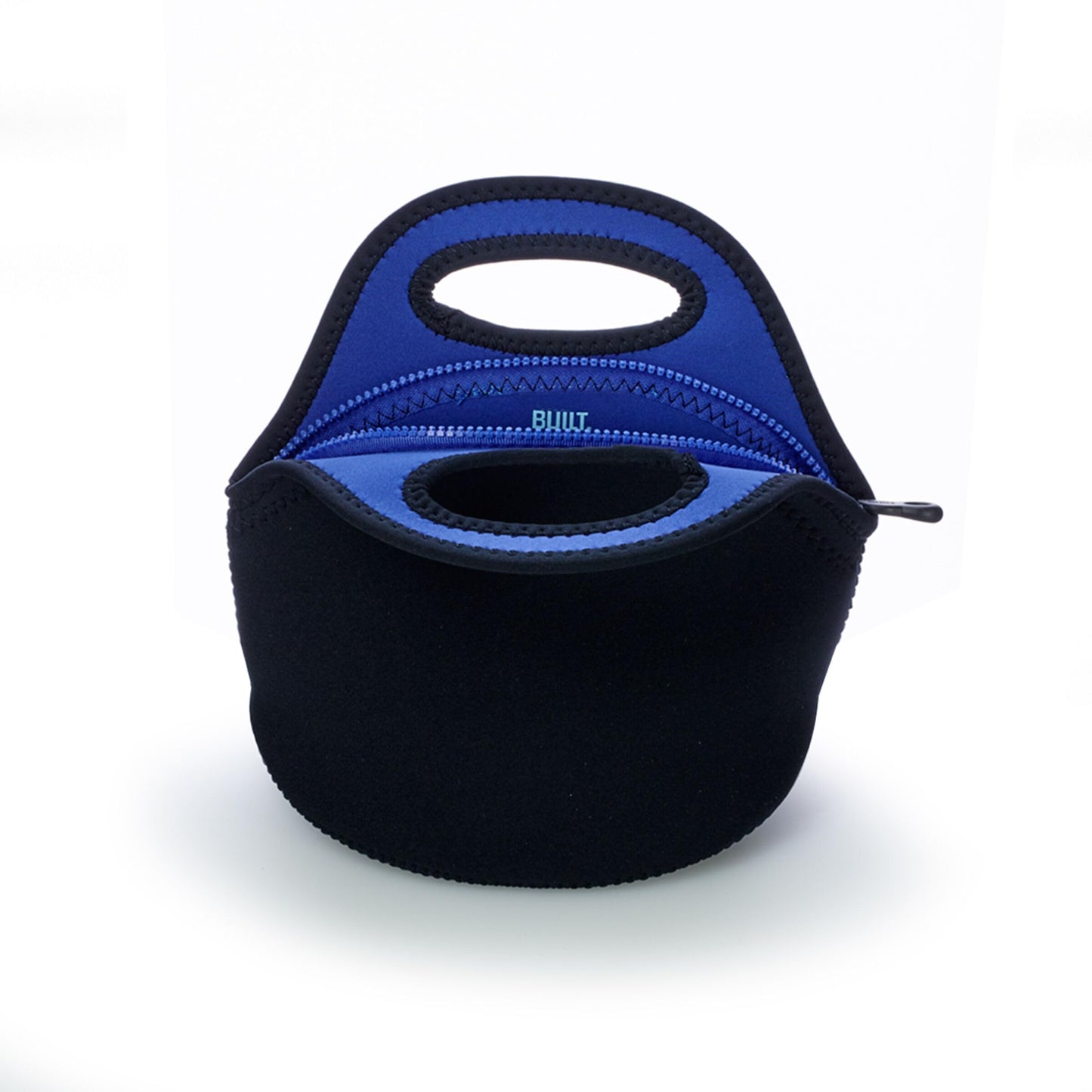 BUILT Gourmet Getaway Soft Neoprene Lunch Tote Bag Lightweight, Insulated and Reusable, One Size, Black