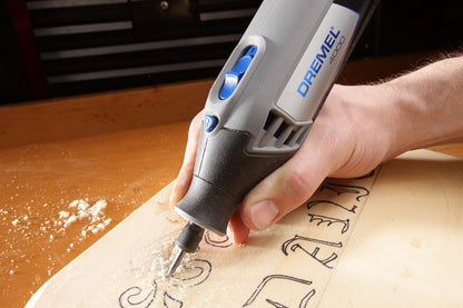 Dremel 709-02 110-Piece All-Purpose Rotary Tool Accessory Kit- Includes a Carving Bit, Sanding Drums, Grinding Stones, Cutting Discs, and a Storage Case, Gray