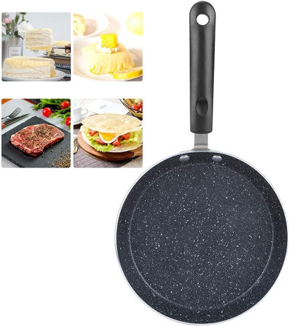 Frying Pan, Non Stick Aluminum Omelette Pan with Riveted Handle for Gas and Electric Cookers