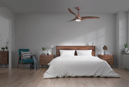 Minka-Aire F844-DK, Light Wave 52" Ceiling Fan with LED Light Kit, Distressed Koa Finish
