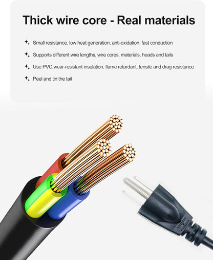 3903-001003 Refrigerator Power Cord for Samsung, Compatible with Kenmore Elite, RF28T5001SR, RH29H8000SR, RF28HMEDBSR