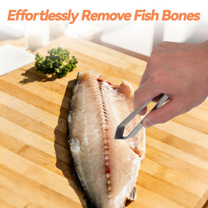 RAWILL Fish Cleaning Kit 7pcs with Fillet Knife for Fish, Cut-Resistant Gloves, Fishing Scale Brush, Fishbone Twaeezers, Multi-Purpose Scissors, Knife Sharpening Stone with Storage Bag