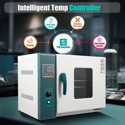 1000W Horizontal Electric Blast Drying Oven, 45L/12Gal Lab Convection Oven, 110V Digital Forced Air Ovens with Intelligent Temperature Control for Industrial, Lab, School Use