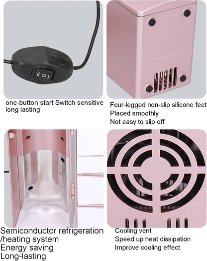 Mini Refrigerator - Portable Mini Fridge with 1.2m USB Cable, Compact for Home, Office, Car
