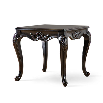 Furniture of America Raya 29-inch Traditional Accent Wood End Table with Cabriole Legs, Home Decor for Living Room, Lounge Area, Office, Espresso