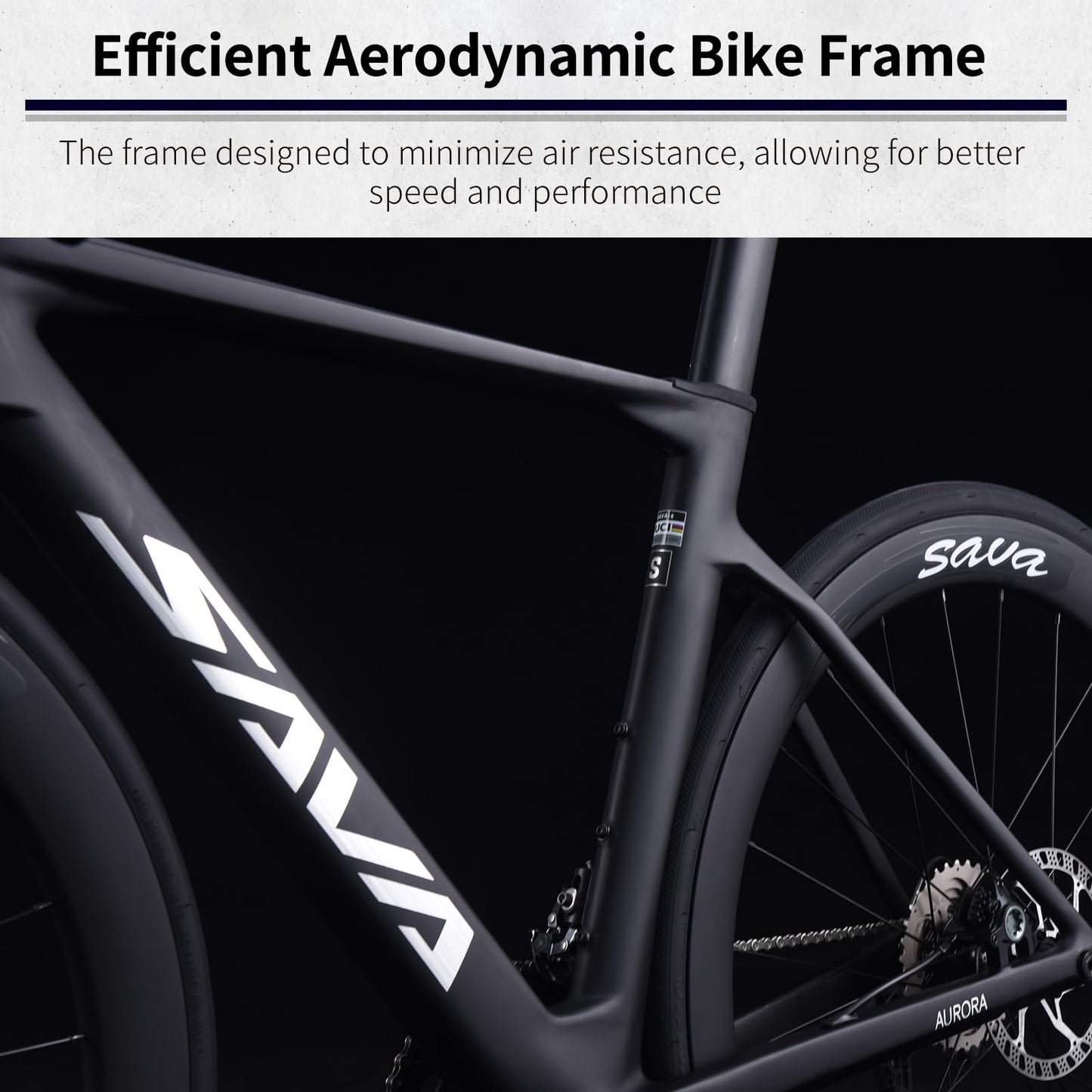 SAVADECK A7L Carbon Road Bike, T800 Carbon Fiber Frame 700C Racing Bicycle with Shimano 105 R7100 24 Speed Groupset and Hydraulic Disc Brake, Ultra-Light Carbon Bike for Man and Women(Dark Blue,47cm)