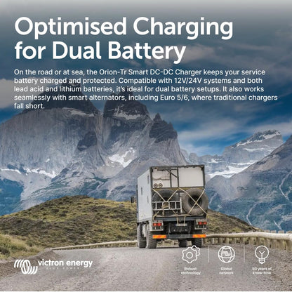 Victron Energy Orion-Tr Smart DC to DC Charger (Bluetooth) - 24/12-Volt 30 amp 360-Watt - Battery Charger for Dual Battery Systems - Non-Isolated