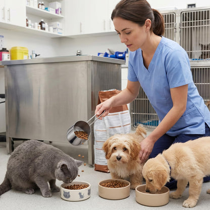 Zonon 2 Pieces 1.5 Cup Dog Food Metal Scoop 12 oz / 1.5 Cup Stainless Steel Measuring Cups with Wire Design Handle Durable Dog Cat Food Metal Scoop for Kibble or Seed Easy-clean, Rust-resistant