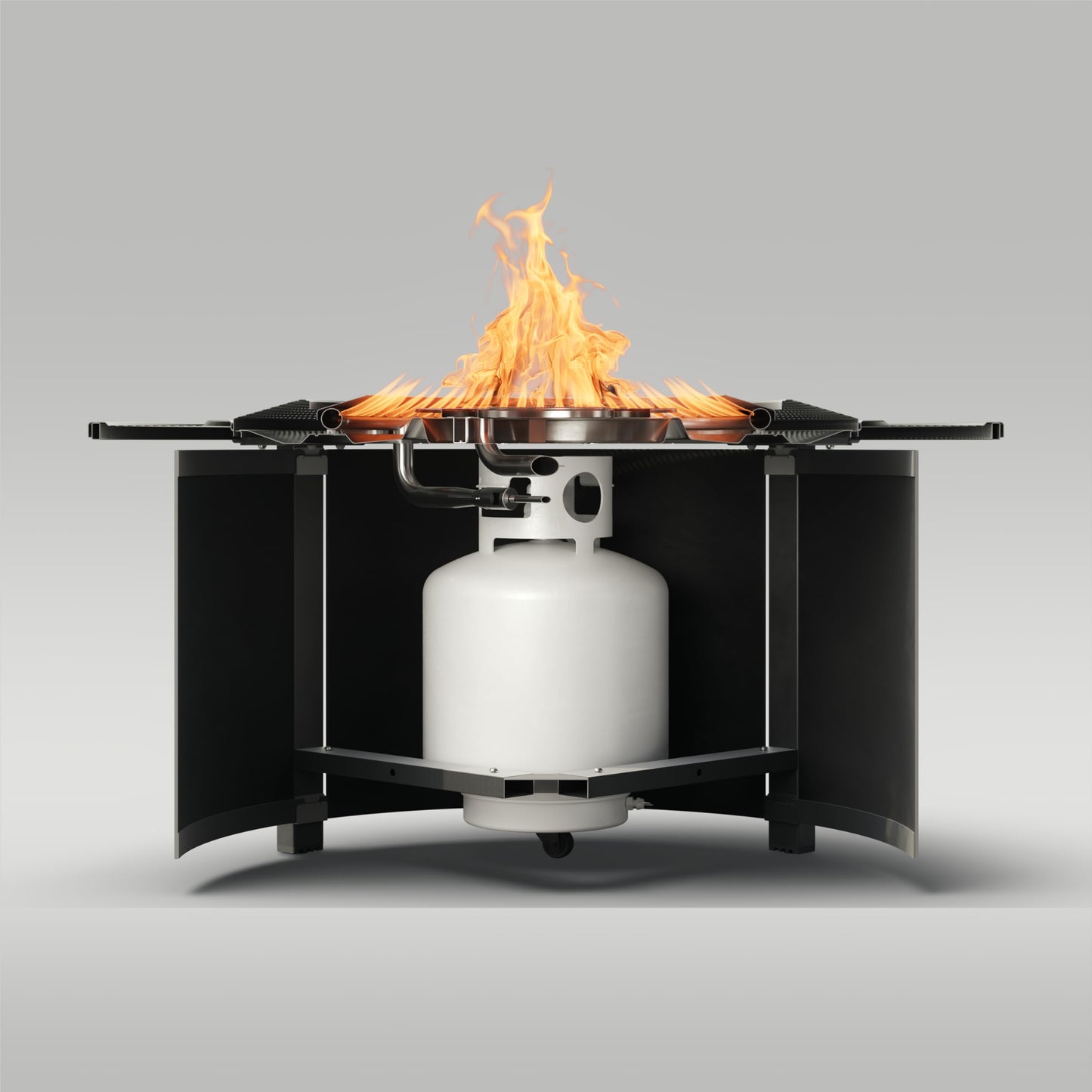 Solo Stove Infinity Flame Propane Fire Pit | Outdoor Gas Fire Pit Table, Smokeless Signature Flame Design, Durable Stainless Steel | 42” Diameter x 20” H - Tank Not Included, Seats 5 to 8