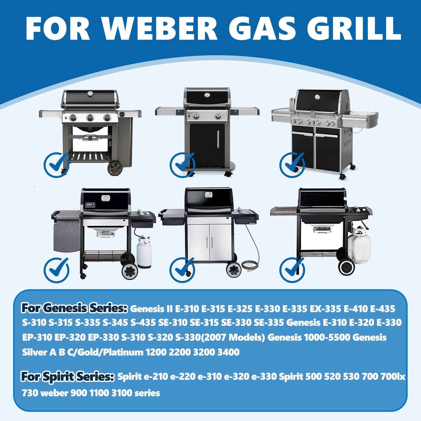 SafBbcue 93305 Grease Catch Pan for Weber Spirit e-310/210/220/320/330 Genesis II e-310 e-315 e-325 e-330 e-335 Grill Grease Tray with 20 Pack Disposable Drip Liners, Replacement Part for Weber#83156