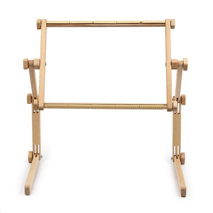 Needlework Table and Lap Hands-Free Stand with Adjustable Frame Made of Organic Beech Wood Tapestry Cross Stitch Embroidery Frame Holder (40х56 cm (15.7" x 22"))