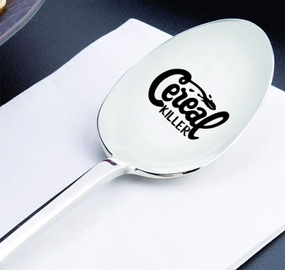 Cereal Killer Spoons, Funny Christmas Gift for Cereal Lovers, Personalized Engraved Spoon for Teens, Stocking Stuffers