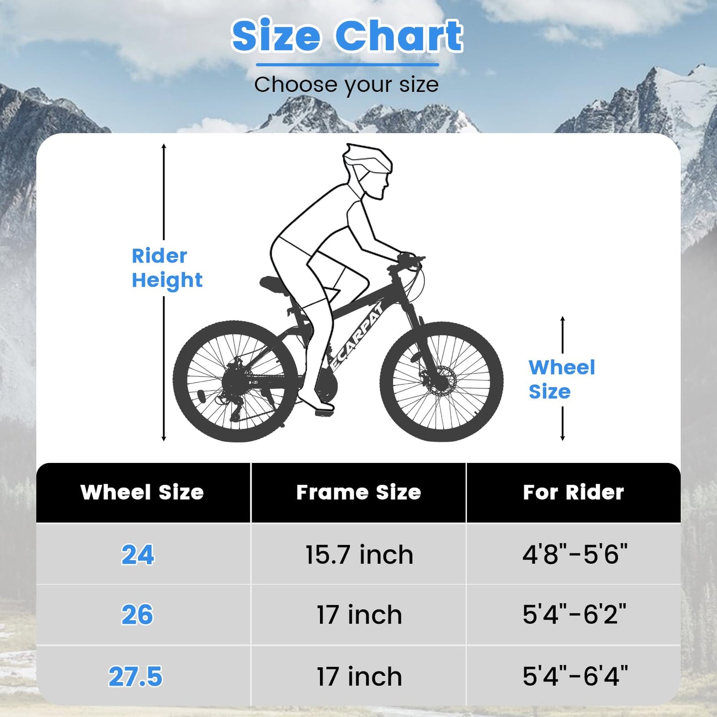 Ecarpat 24 Inch Full Suspension Mountain Bike, 21 Speeds Dual Disc Brake, Men Women Carbon Steel Mountain Bike, Adult Trail Beach Snow Commuter City Bikes
