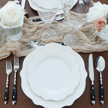 Kelenfer Silverware Set 60-Piece 18/10 Stainless Steel Black Vintage Flatware Handle Luxury Cutlery Service for 12