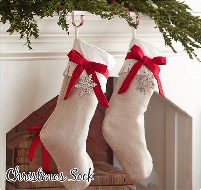 ilauke 20 pcs Unfinished Christmas Wood Snowflake Ornaments - 4 Styles Bulk with Twine for Tree Decorations