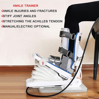Oiyeknrd Ankle Joint Rehab Training Equipment,Ankle Joint Stretching Exerciser,Ankle Post-Operative Trainer,Angle/Strength Adjustable,for Reducing Pain/Ankle Sprain Manual