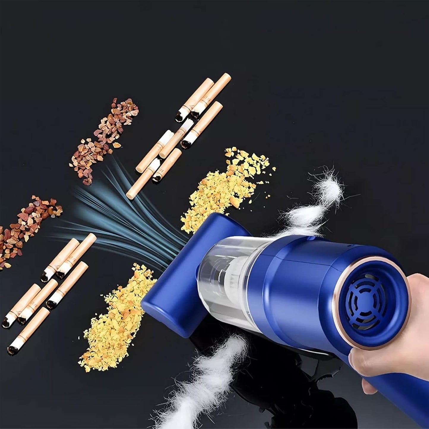 Car Vacuum Cleaner, High Suction Power Wet and Dry Rechargeable Portable Handheld Mini Vacuum for Home and Cars, Pet