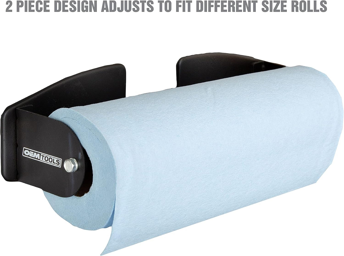 24952 Toolboxes OEMTOOLS Magnetic Paper Towel Holder, Mounts to and Cabinets, Adjustable Magnet Paper Towel Holder