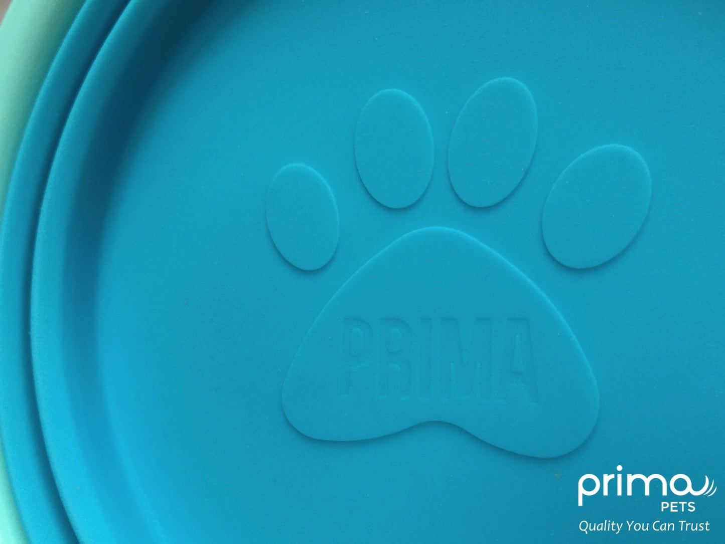 Prima Pet Expandable / Collapsible Silicone Food & Water Travel Bowl with Clip for Medium & Large Dog, Portable and Durable Pop-up Feeder for Convenient On-the-go Feeding, Size: 5 Cups (7 Inch Diameter Bowl) (LARGE (5 CUPS), AQUA)