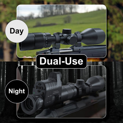 oneleaf.ai Commander NV100 Plus 3-12 X 56 Day & Night Vision Rifle Scope