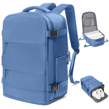 coowoz Travel Backpack Carry On for Women Man Gym Backpacks with Laptop Compartment Mochila de Viaje Teacher Personal Item Backpack Airplane Accessories Must Haves Grey Small