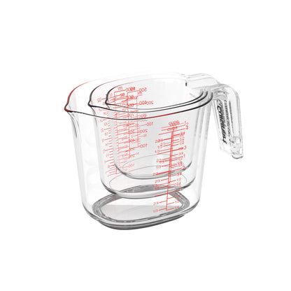 Cuisinart Nesting Liquid Measuring Cups, Clear, 3-Piece, CTG-00-3MC