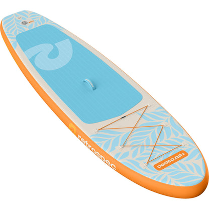 Retrospec Weekender Inflatable Stand Up Paddle Board Includes Paddle, Pump, Travel Bag and Accessories 10’6” Lightweight Inflatable SUP, Puncture Resistant Inflatable Paddle Board for Adults