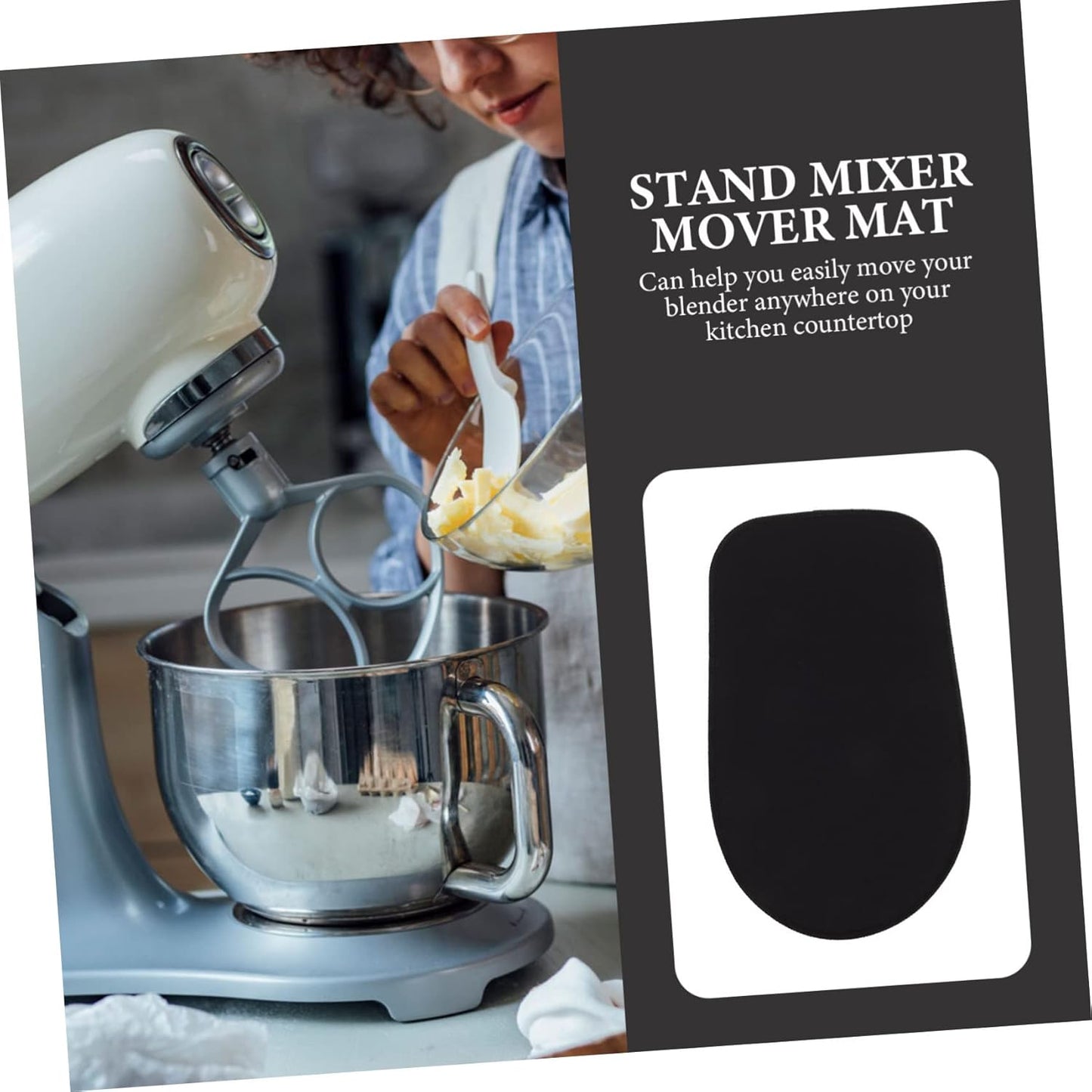 Zerodeko Non-slip Mat, Mixer Slider Mat for Stand Mixer, Countertop Appliance Slider for Blenders