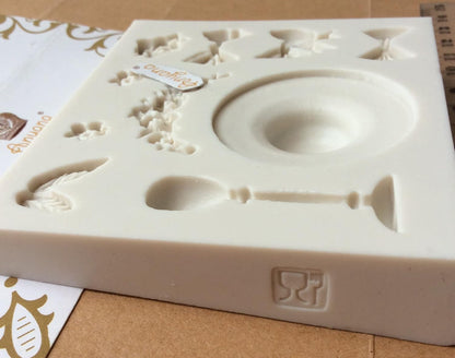 Sunhat Sugarcraft Silicone Mold, Goblet Gumpaste Cake Decorating, Fondant Cupcake Decorations, Beach Summer