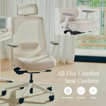 Branch Ergonomic Chair Pro - Mesh Office Chair with 14 Points of Adjustment - Height, Depth & Tilt Adjustable - 5D Armrests - Forward Tilt, Smooth Recline, and Lumbar Support - Black