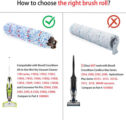 Crosswave Replacement Parts, 1 Multi Surface + 1 Pet + 1 Floor Brush + 2 Filters