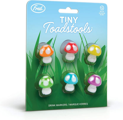 Genuine Fred Tiny Toadstools Drink Markers, 1 Inch, Fun Drink Accessories
