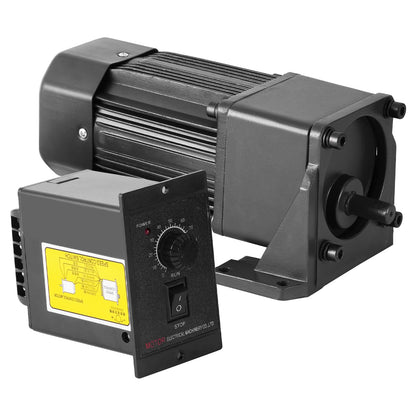 250W Variable Speed Motor with Gearbox and Bracket, 0-270RPM(5K) High Torque AC Gear Reducer Motor for Industry, Robotics, Automotive, Production Line