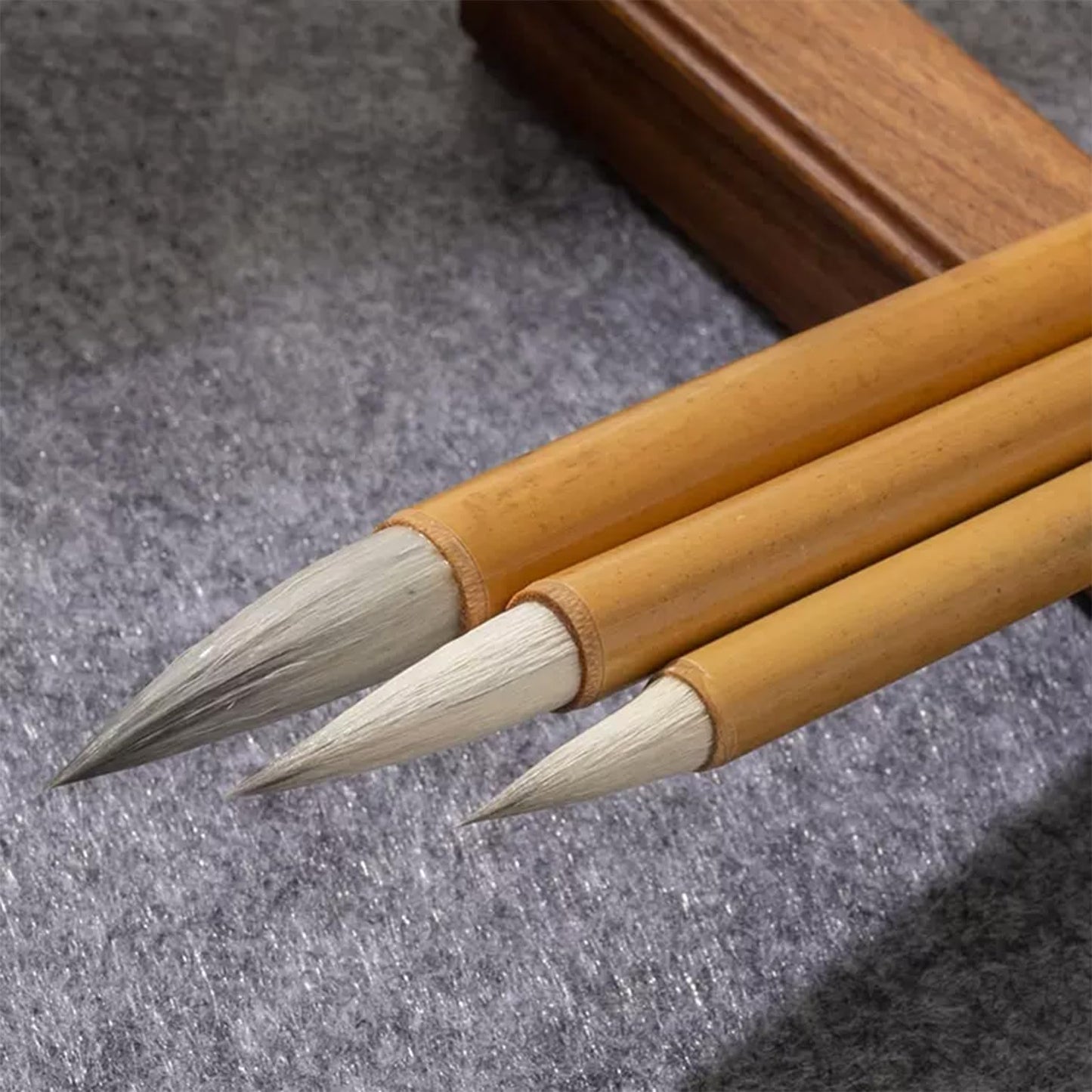 Flmouce Chinese Calligraphy Brush Set for Writing, Drawing, Ink Brushes, Japanese Kanji Sumi Brush Pen (JianSeries 3pcs)