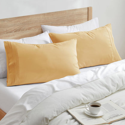 Nestl Camel Pillow Cases, Soft Queen Size Set of 2, 20x30 Inches