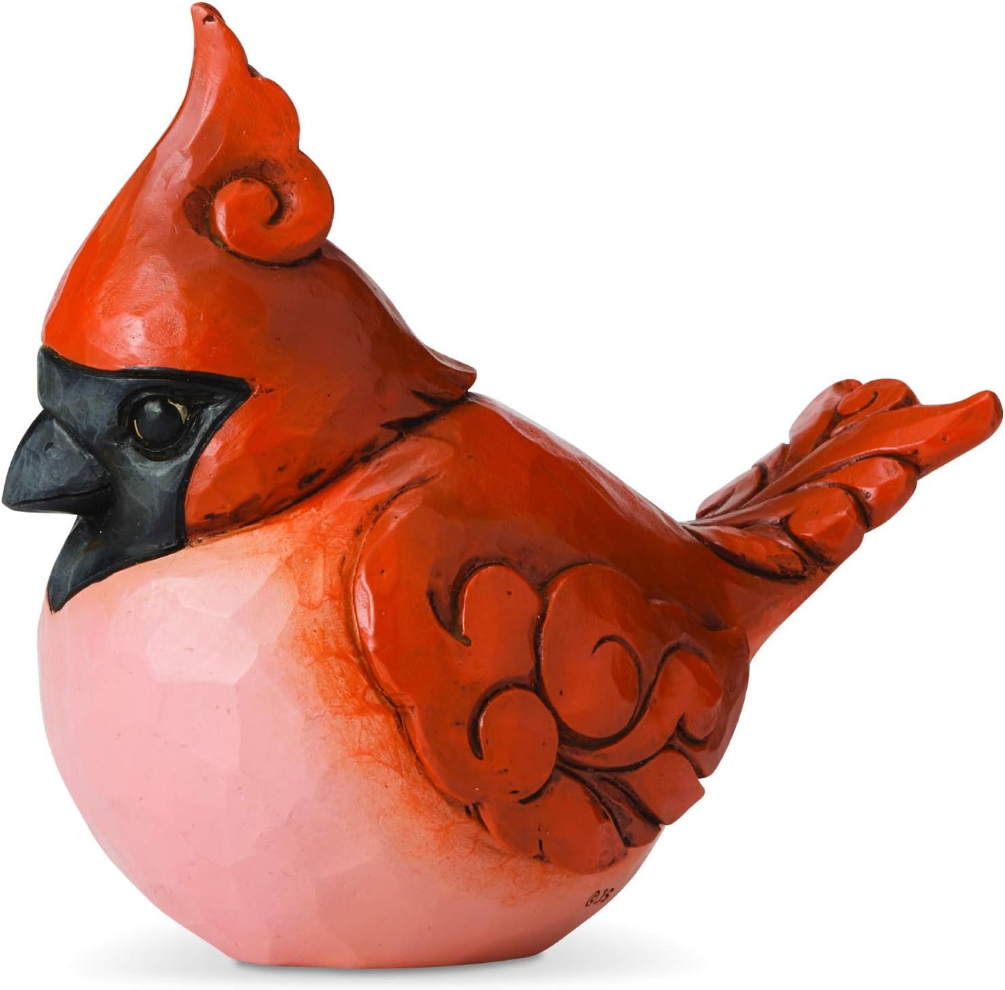Enesco Jim Shore Heartwood Creek Cardinal Bird Figurine, 4.49 Inch, Red, Luck in The Air Design