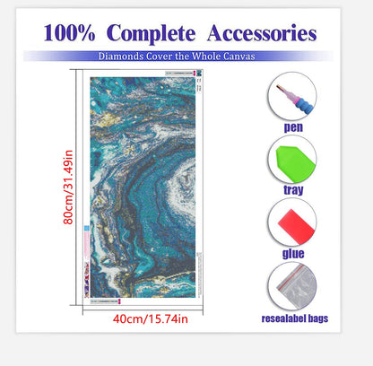BOHADIY Diamond Painting Kits for Adults 5D Diamond Art Kits for Adults, Abstract Large Size 16x31 Inch DIY Full Drill Paintings with Diamonds Gem Art Crafts for Home Wall Decor