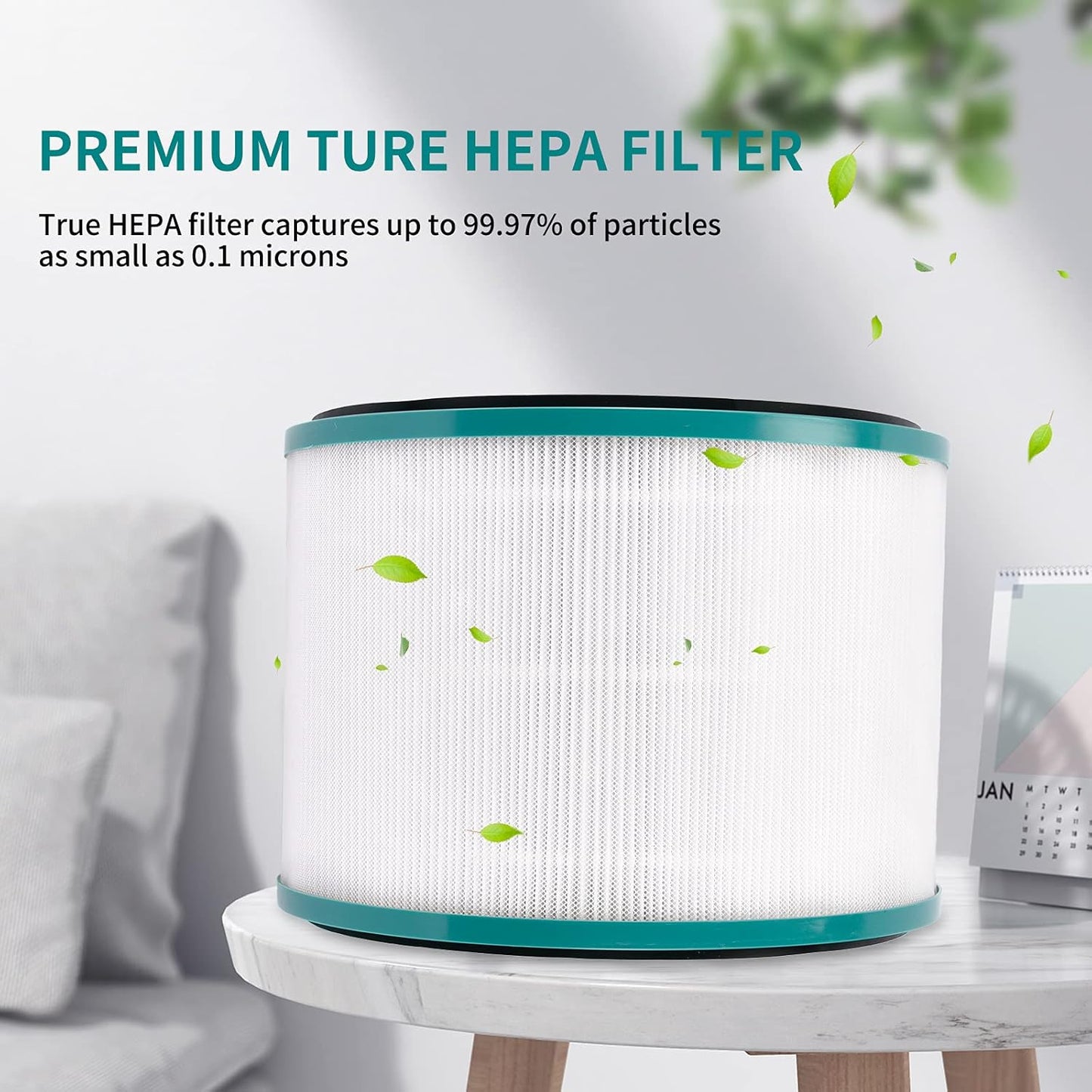 Replacement HEPA Filter Compatible with Pure Cool Link Desk Purifier DP01 DP03 HP00 HP01 HP02 HP03, Part 968125-03