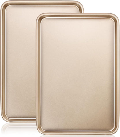 Wildone Baking Sheet Pan Set - Nonstick Carbon Steel Cookie Sheets | Heavy Duty, Easy Clean, 17.5x12 Inch