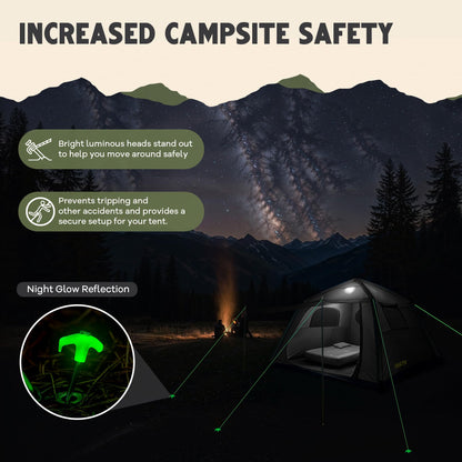 Oaktiv Inflatable Tents for Camping - CloudCamp Glamping Tent for 6 People Waterproof Oxford Fabric(210D), Quick Setup Air Tent with Manual & Battery Pump, UV Protection, 4-Season Inflatable Tent