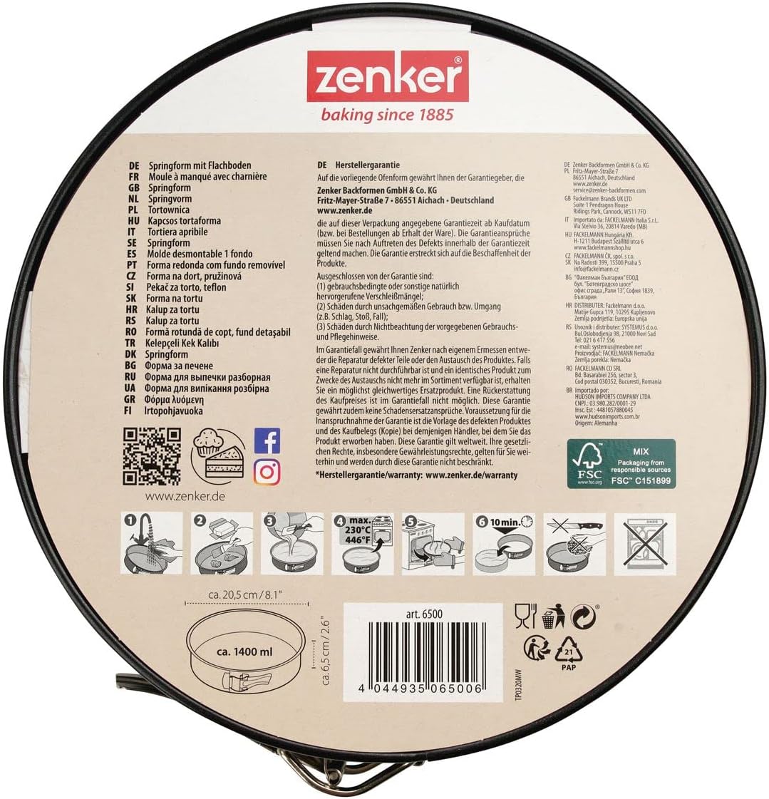 Zenker Springform, 7.87", Black/Metallic