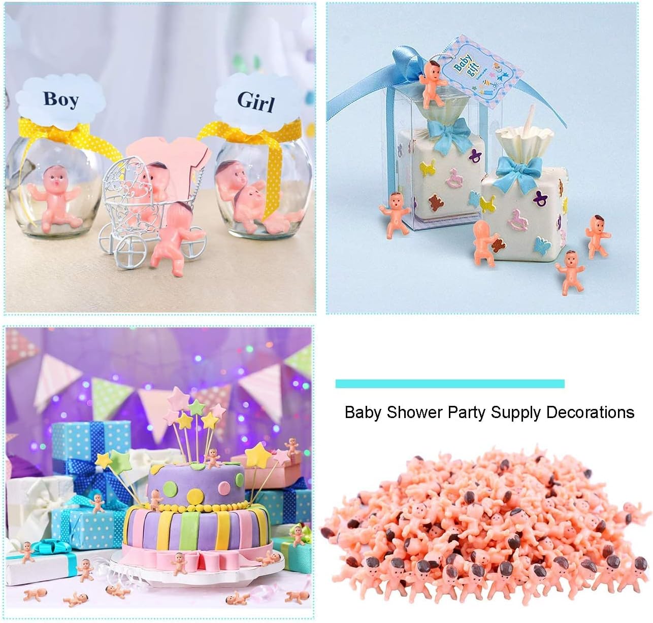 200pcs Mini Plastic Baby Party Preference Baby Shower Decoration