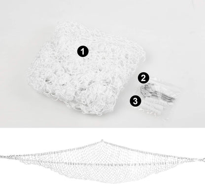 Jumbo Toy Hammock, Stuffed Animals and Toy Storage Hammock Net 70" Wall Sling Corner Extra Large Kids Mesh Toy Net