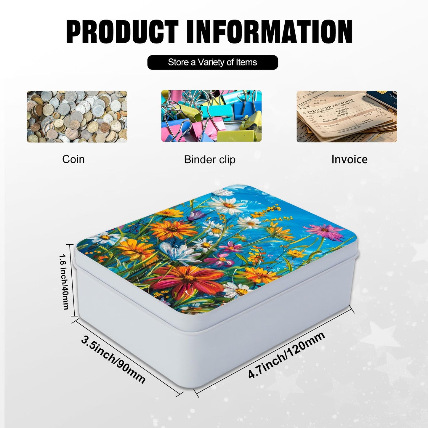FQSXFIFN Large Metal Tin Box with Lid, Rectangular Storage Containers with Notepad, Cute Cheetah Decorative Storage Box for Game Cards Jewelry Earring Trinket Keys, Office Desk Supplies Gift Set