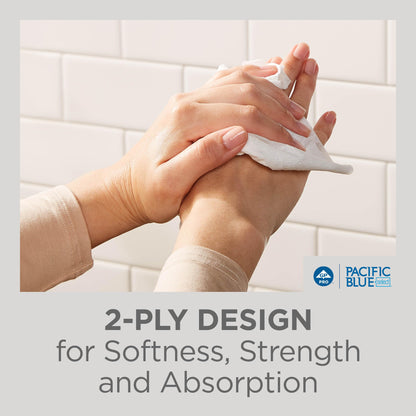 Pacific Blue Select Multifold Premium 2-Ply Paper Towels (Previously Branded Signature) by GP PRO (Georgia-Pacific), White, 21000, 125 Paper Towels Per Pack, 16 Packs Per Case