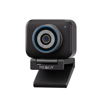 YOLOLIV YoloCam S3, 4K Streaming Webcam, DSLR-Like Control, Cinematic Effects, 4X Zoom, HDR, Uncompressed Video, Optimized PD AutoFocus | USB-C for PC & Mac