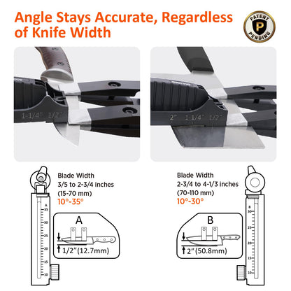 SHARPAL 202H Precision Knife Sharpening System–Adjustable Angle 10–35° Knife Sharpener Kit with 7 Abrasives (Diamond 220/325/600/1000, Whetstone 3000/6000, Leather Strop), Premium Fathers Day Gift