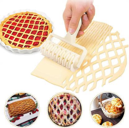 Lattice Roller Cutter for Pie, Pizza, Cookie Dough, Household Baking Pastry Tools, Plastic Lattice Cutter